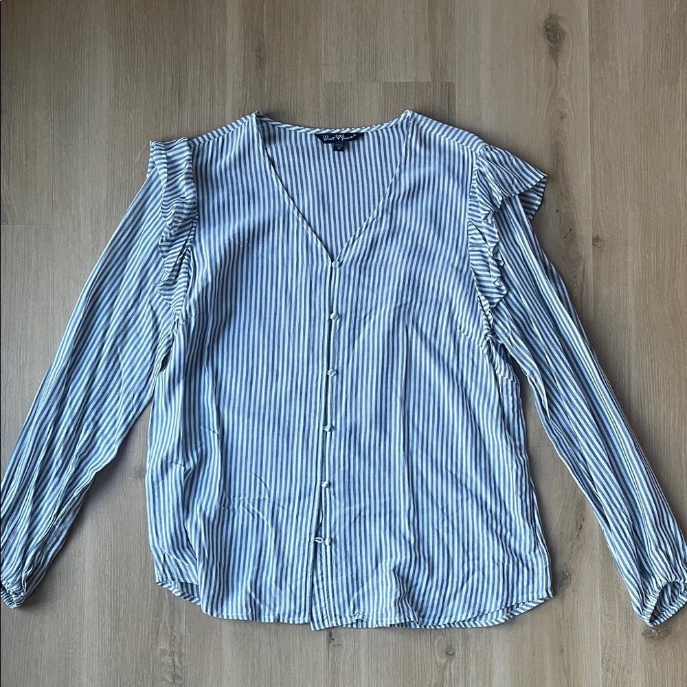 Blue Striped Women's Top